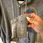 Aviator Nation  LA JOLLA ZIP HOODIE HEATHER GREY Size S Lounge Athletic Photo 5