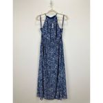 Madewell Smocked Halter Midi Dress Floral Blue Ditsy Cottagecore Fairy US 8 NWT Photo 5