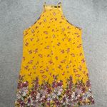 SheIn  Floral Yellow Halter Dress Photo 0