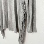 Gianni Bini  Fringe Side Slit Long Sleeve Tee Photo 4
