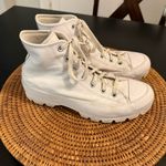 Converse  leather White High-Top Sneakers Photo 3