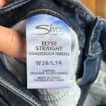 Silver Jeans Co. Women's Elyse Straight Jean Dark Wash Size 28/34 Photo 7