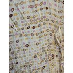 Peruvian Connection ‎ Silk Geometric Button Down Blouse Pleated Size 14 Photo 10