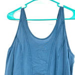 Free People Intimately  size XS blue sleeveless loose‎ blouse with ruffle detail Photo 2