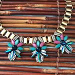 J.Crew  Necklace with Blue Stones & Rhinestone Photo 3