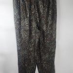 Woolrich Brown Paisley Rayon Pleated Pants Photo 5