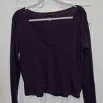 Victoria's Secret Victoria Sport Purple Long Sleeve Cross Front Crop Top Size Small Photo 0
