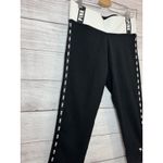 Victoria's Secret PINK Women's SMALL Yoga CROP LEGGING BLACK Elastic Waist Photo 2