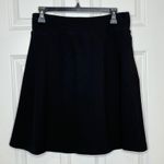 Betabrand Women Medium Black Ponte Knit A Line Skort Elastic Waist Pockets Photo 1