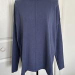 Style & Co Womens Long Sleeve Boat Neck Tunic Sweater Periwinkle Blue Size M Photo 0