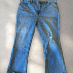 J.Crew  High-Rise Flare Crop Jeans Distressed‎ Denim Light Wash Size 34 Photo 0