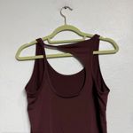 Athleta Burgundy With Ease Cut Out Tank Top Sz S Photo 5