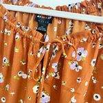 Anthropologie  DRIFTER FLORAL BLOUSE Top XSMALL Burnt Orange NWT Photo 3