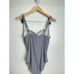 Bond Eye Swimsuit Womens Australia Shaping Striped One Piece Swimwear Size 8 White Photo 7