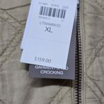 J.Jill Quilted Cotton Jacket Light Bamboo Tan Zip Front Pockets XL NWT $159 Brown Photo 4