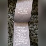 Aerie Women’s Sz M Sage Green Cotton Blend Crew Neck Cable Knit Sweater Photo 5