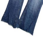 Edwin Flare Jeans Blue Distressed Chrissy Wide Flare Bootcut Womens Size 24 New Photo 2