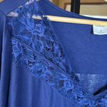 Soma  COOL NIGHTS Long Sleeve Pajama Top With Lace Size Medium Photo 5