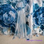 New! Komarov Long Bell Sleeve Charmeuse & Chiffon A Photo 3