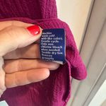 Apt. 9  Women's V-Neck Ruffled Sleeve Blouse in Fuchsia Photo 4