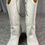Soda Women's White Mid Calf Cowboy Boots Size 10 Western Style Photo 0