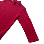 Lane Bryant Red Ribbed Casual Long Sleeve Top Mock Neck 3/4 Sleeves Women’s 14 Photo 3
