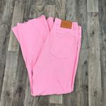 Princess Polly  hot pink coquette raw hem jeans pants Photo 4
