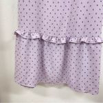 Clover & Sloane Purple Swiss Dot Cottage Core Ruffled Mini Dress Womens 22 Girly Size undefined Photo 1