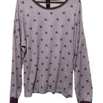 Disney  Minnie Mouse Lounge Sleep‎ Shirt XL Purple Cozy Leisure All Over Graphic Photo 0