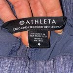 Athleta Cabo Linen Textured Wide Leg Pant Size 4 Photo 6