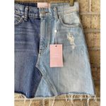 Revice Denim NWT Revice Coast To Coast 2 Tone Mini Denim Jean Skirt 26 Distressed Photo 2