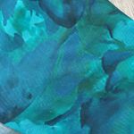 Mesh Strapless Maxi Dress Slit Side Bodycon Long Dress Size Small Blue Photo 8