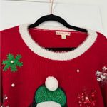 it's our time Christmas Penguin Ugly Sweater 3D Ornaments Cute Red Holidays Snow Photo 6