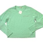 NWT Favorite Daughter Crew Neck in Minted Mint Green Cashmere Sweater XL Photo 0