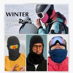 Black Fleece Balaclava unisex neck warmer ski mask Photo 1