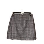 Wilfred Aritzia  Dorine Front Wrap Wool Blend Cashmere Mini Skirt gray & pink pla Photo 1