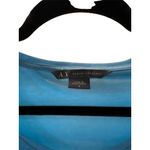 Armani Exchange Blue Cutout Shoulder T-Shirt S Womens Casual Lightweight Photo 1