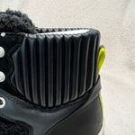 Sorel Brex leather & faux shearling block heel lace up bootie size 7 NIB combat Photo 9