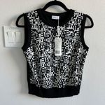 Akris  punto Geometric Wool Sleeveless Sweater Photo 1