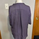 Babaton Aritzia Women's Silk Blouse Size S Purple Short Sleeve Relaxed Fit BIN F Photo 1
