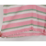 Y2K Preppy Polo Crop Top Pink Green Striped Ribbed 90s Soft Girl Pastel Size L Size L Photo 3