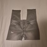 White House | Black Market Gray Distressed Cropped Skinny Jeans Size 12 Photo 6
