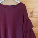 Lucca Couture Lucca maroon tier sleeve long sleeve dress Photo 3