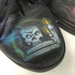 Vans  custom painted sneakers skulls ouija black‎ men's size 4.5 women's 6 Photo 6