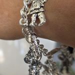 Vintage Silver Charm Bracelet Cowboy And Cowgirl Angel Charms Photo 11