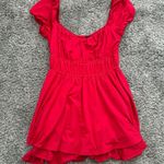 Windsor Red Ruffle Mini Dress Photo 1