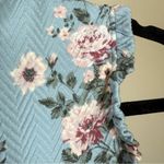 Xhilaration Western Blue Floral Fit & Flare Dress XS Stretch Cottagecore Festival Y2K Summer Photo 11