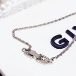 Givenchy Authentic ULTRA RARE Silver Crystal GG Logo Choker / Necklace Photo 8