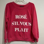 Wildfox Rose Sil Vous Plait Jumper Pullover XS Photo 3