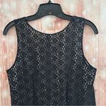 J.Crew  Leslie Black Eyelet Crochet Lace Dressy Tank Top Photo 8